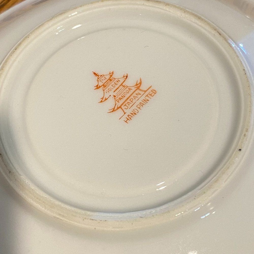 Lithophane Gold Bamboo Porcelain 2 Pc. Set - Picture 9 of 13